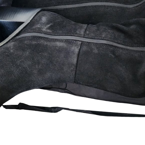 Seychelles Black Suede Over the Knee Boot size 10 New in Box Block Heel - Picture 11 of 15